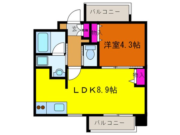 ブランシュ－ル北町の物件間取画像